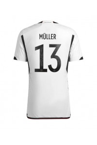 Tyskland Thomas Muller #13 Fotballdrakt Hjemme Klær VM 2022 Korte ermer